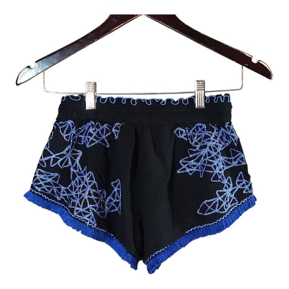 Poupette St Barth Embroidered Aba Boxer Shorts Resortwear Bohemian Women's S - Picture 6 of 7